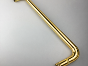 Towel Rail Handle with Button - 400mm CTC - Gold